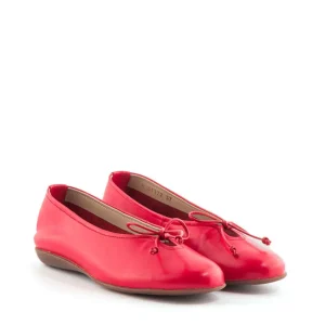 Bailarina cordón piel rojo | WONDERS Discount