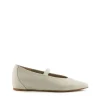 Bailarina cuña piel blanco | WONDERS Discount