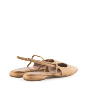 Bailarina destalonada piel camel | PEDRO MIRALLES Best