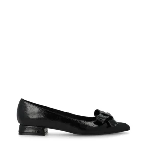 Bailarina lazo piel grabada coco negro | LODI LOVE Fashion