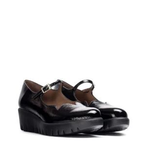 Bailarina sport piel charol negro | WONDERS Sale