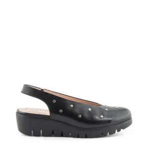 Bailarina sport tachas piel negro | WONDERS Fashion