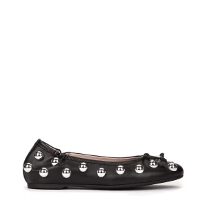 Bailarina tachas piel negro | PEDRO MIRALLES Discount