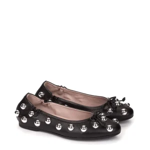 Bailarina tachas piel negro | PEDRO MIRALLES Discount