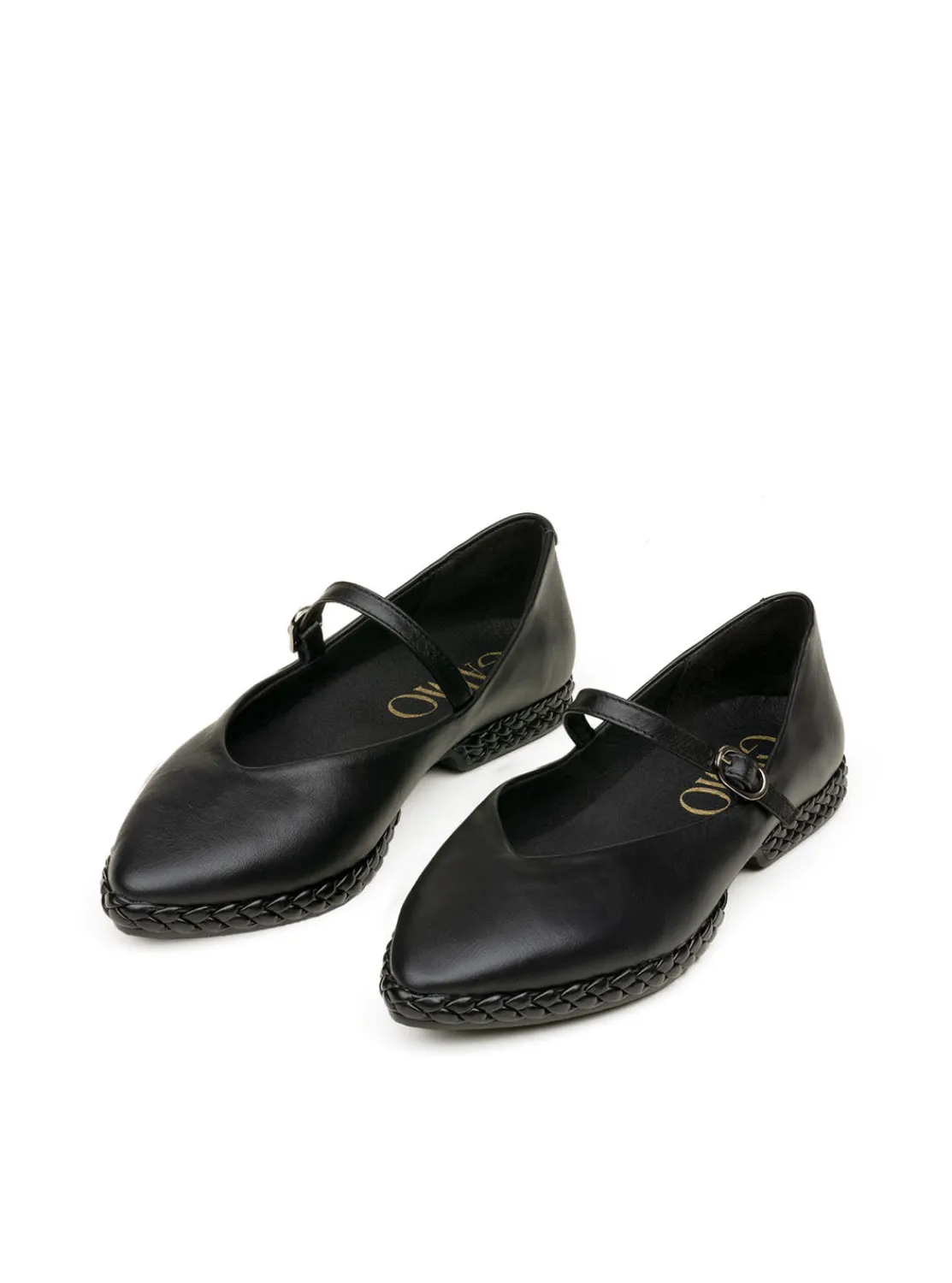 bailarina_trenza_piel_neg_1.webp Bailarina trenza piel negro | GAIMO New