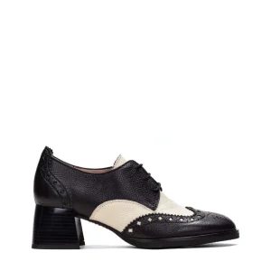 Blucher picados combi piel negro | HISPANITAS Sale