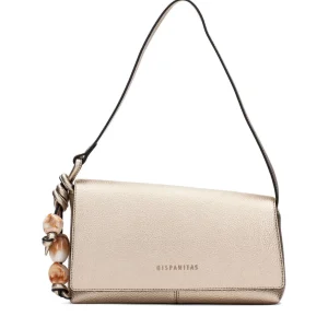 Bolso baguette abalorios piel metalizada cava | HISPANITAS Online