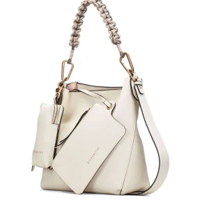 Bolso tote maxi piel off white | HISPANITAS New