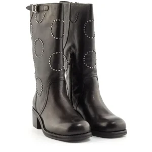 Bota adorno tachuelas piel negro | BRUNO PREMI Best