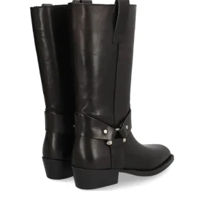 Bota anilla piel negro | ALPE Fashion