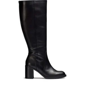 Bota basic caña ancha piel negro | WONDERS Hot