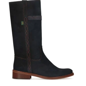 Bota campera plana ante azul marino | DAKOTA BOOTS Online