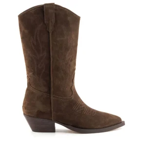 Bota cowboy 3/4 ante marrón | ALPE Outlet