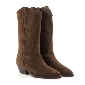 Bota cowboy 3/4 ante marrón | ALPE Outlet