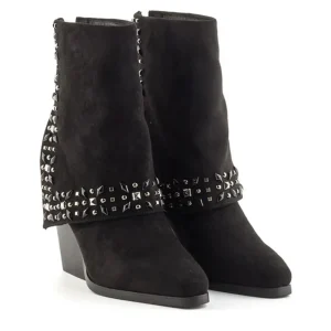 Bota cowboy solapa tachas negro | NOA HARMON New