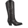 Bota cowboy tacón piel negro | ALPE Fashion