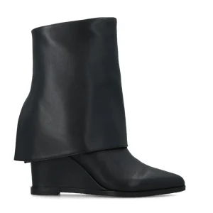 Bota cuña piel negro | BRUNO PREMI Outlet