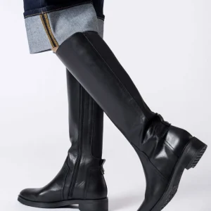 Bota plana elásticos piel engro | WONDERS Best
