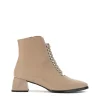 Botín cordones charol taupe | DANSI Clearance