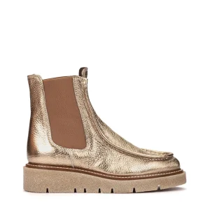 Botín "wallabee" piel metalizada platino | WEEKEND Online