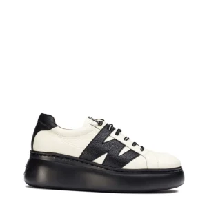 Deportivo maxi piel blanco | WONDERS Online