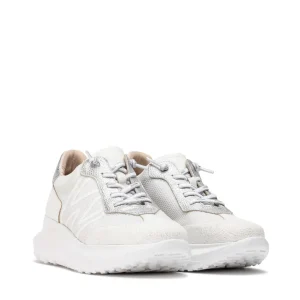 Deportivo rejilla piel blanco | WONDERS Hot