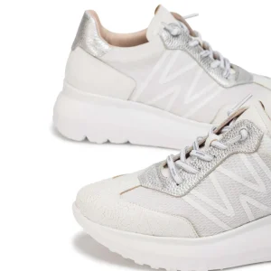 Deportivo rejilla piel blanco | WONDERS Hot
