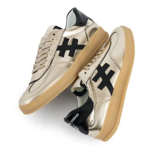 Deportivo retro piel metalizada platino | ANOTHER Online