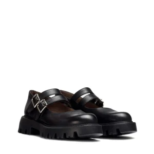 Mercedita biker piel negro | WONDERS Fashion
