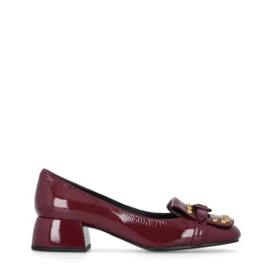 Mocasín retro piel charol burdeos | BRUNO PREMI Clearance