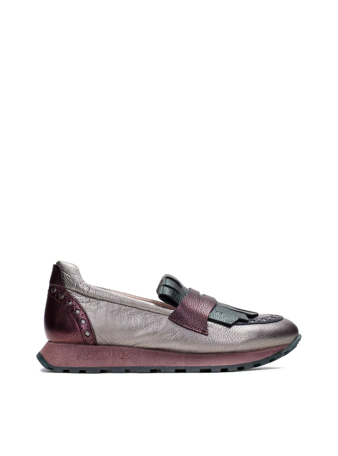 mocasn_sport_flecos_piel__0.webp Mocasín sport flecos piel metalizada plomo | HISPANITAS Sale