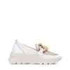 Mocasín sport piel metalizada cava | HISPANITAS New