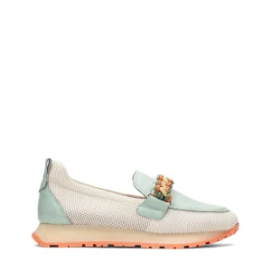 Mocasín sport rejilla piel combi verde | HISPANITAS Clearance
