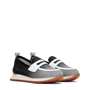 Mocasín sport rejilla piel combi negro | HISPANITAS Discount