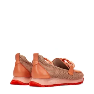Mocasín sport rejilla piel coral | HISPANITAS Clearance