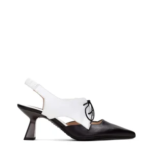 Salón cordones piel combi negro | HISPANITAS Sale