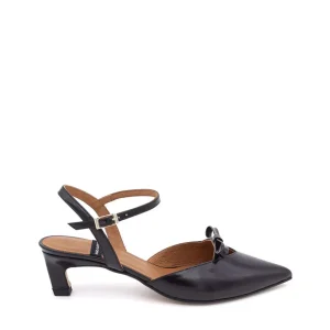 Salón mini lazo piel negro | ANGEL ALARCON Sale