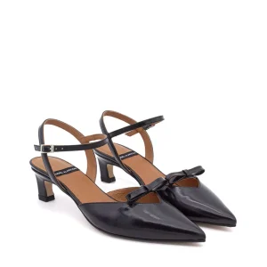 Salón mini lazo piel negro | ANGEL ALARCON Sale