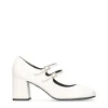 Salón retro Mary Jane piel blanco | JONI Fashion