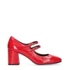 Salón retro Mary Jane piel charol rojo | JONI Fashion
