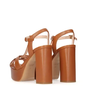 Sandalia maxi plataforma piel cuero | LODI Hot