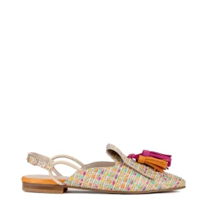 Slipper destalonado rafia multicolor | DANSI New