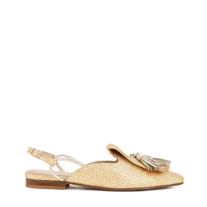 Slipper destalonado rafia metalizada | DANSI Sale